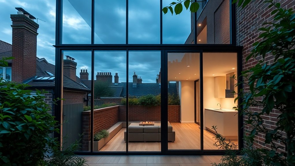 Glass Extension Walls Soho